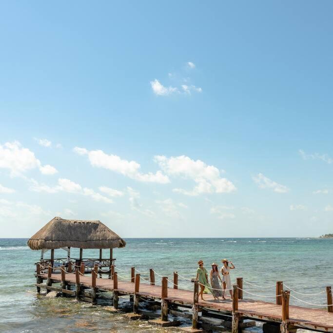 Casa Blanca By The Caribbean Sea Apartment Akumal Bagian luar foto