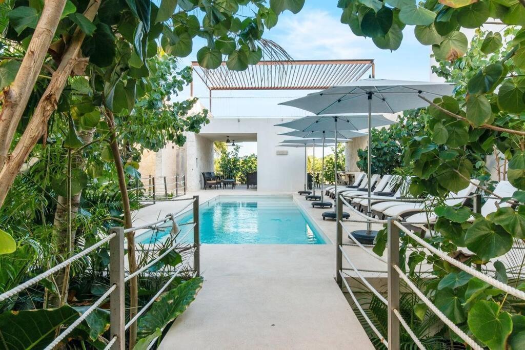 Casa Blanca By The Caribbean Sea Apartment Akumal Bagian luar foto